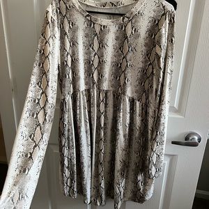 Snakeskin dress